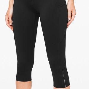 Lulu lemon Fast and Free Crop II
